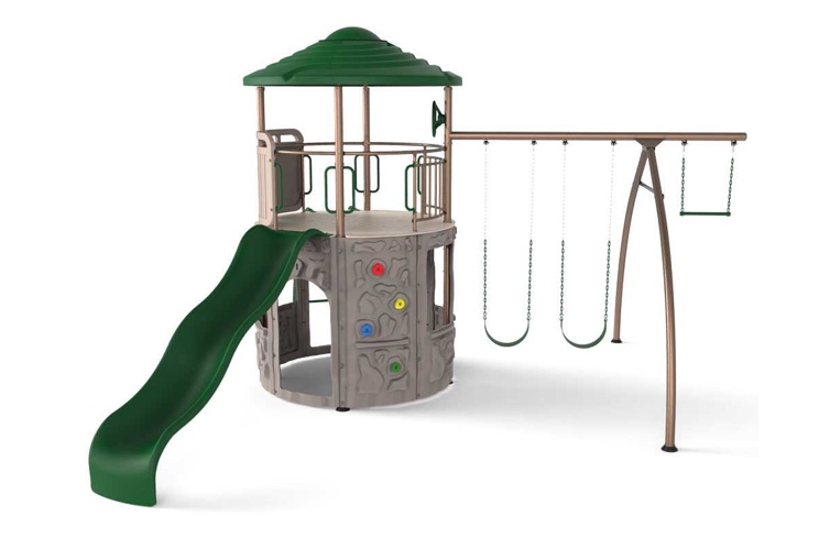 Lifetime Heavy Duty Three-Station Metal Swing Set
